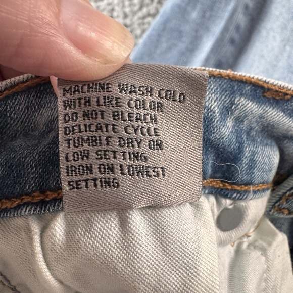 Tractr Diane Mid Rise Distressed Indigo‎ Medium Blue Stretch Jean Sz 0/25 NWT - Picture 10 of 10